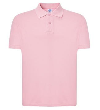 Koszulka Polo - Różowa, męska, 100% bawełna, XXL