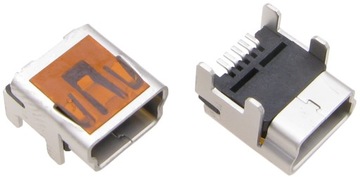 Gniazdo mini USB B SMT/THT krótkie /1702