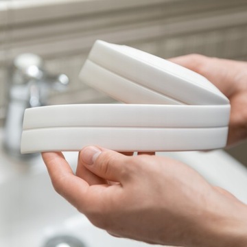 ОТДЕЛОЧНАЯ ПОЛОСКА гибкая ПВХ 18х18 3м Серый Металлик Кухонный Уголок