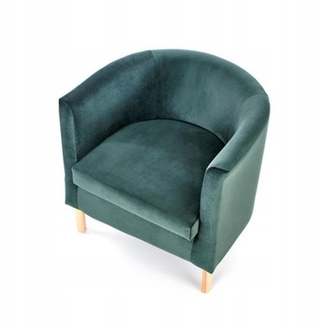 CLUBBY 2 зеленый бархатный стул для отдыха HALMAR