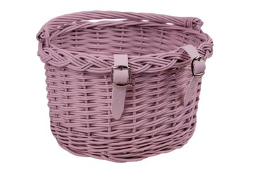 Детская корзина для велосипеда, корзина для самоката, РОЗОВЫЙ