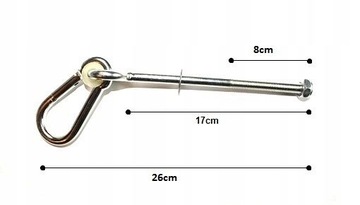 ŁĄCZNIK MONTAŻOWY KARABIŃCZYK ZAWIESIE 17CM