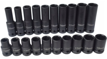 НАБОР УДАРНЫХ ГОЛОВОК 10-19 УДАРНЫХ ГОЛОВОК 1/2