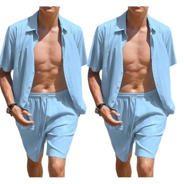 Koszula męska casual krótki rękaw regular bawełna rozmiar 4XL