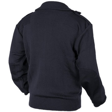 Sweter Bluza Golf ciepły wojskowy rozpinany Mil-Tec Cardigan Dark Blue 58