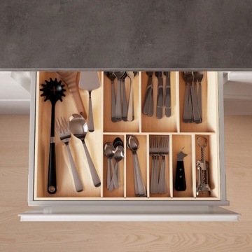 ПОДДОН ДЛЯ СТОЛОВЫХ ПРИБОРОВ IKEA UPDATERA БАМБУК 52x50 см