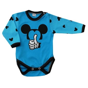 Wyprzedaż - Body długi rękaw 104 cm Mickey boy