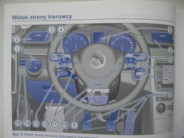 VW Passat B7 2010-2014 Руководство пользователя польского цвета VW Passat B7 2011 г.
