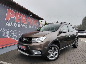 Dacia Sandero II Hatchback 5d Facelifting 1.0 SCe 73KM 2019 Dacia Sandero Stepway STEPWAY Benzyna Elektryka LED Klimatyzacja Kola Zimo