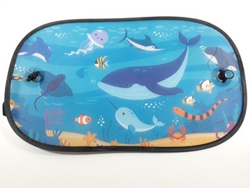 Zasłonka do samochodu na przyssawki tylna DELFIN 1 SZTUKA