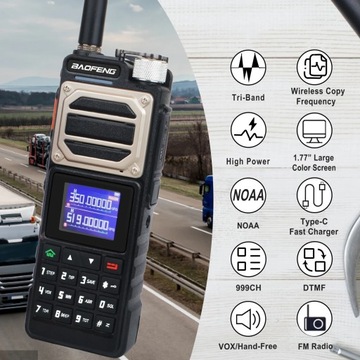 Рация Baofeng 10 км UV-25 10 Вт 999 каналов многодиапазонная радиостанция