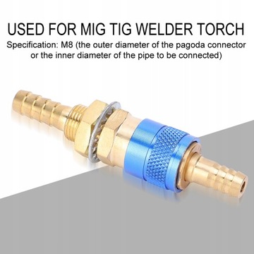 БЫСТРЫЙ СОЕДИНИТЕЛЬ БЫСТРЫЙ СОЕДИНИТЕЛЬ С НИППЕЛЕМ ДЛЯ ШЛАНГА 8 ММ