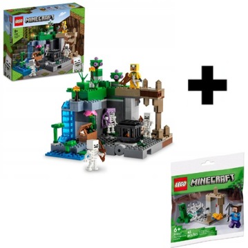 LEGO MINECRAFT LOCH SZKIELETÓW ZESTAW 21189 + LEGO 30647 ZESTAW PREZENTOWY