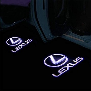 LEXUS 2X LOGO LED PROJEKTOR DO AUTA ŚWIATŁO POWITALNE HOLOGRAM HD