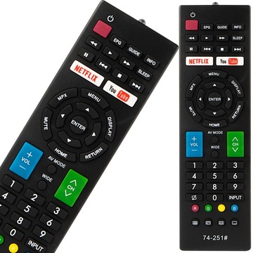 Pilot uniwersalny do TV DVR SHARP Netflix YouTube