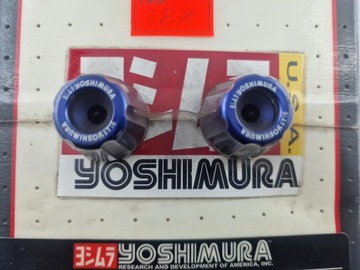 YOSHIMURA Синие наконечники руля — SUZUKI GSXR 04-08