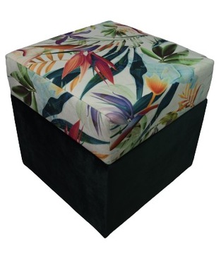 PUFA Otwierana 40x40x40cm EXOTIC kwiaty egzotyczne