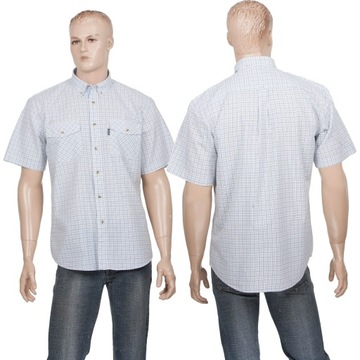 bawełniana koszula męska z krótkim rekawem w kratkę 3XL_klatka_136