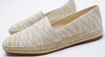 ZARA BEŻOWE WIELOBARWNE ESPADRYLE BUTY JUTY 39