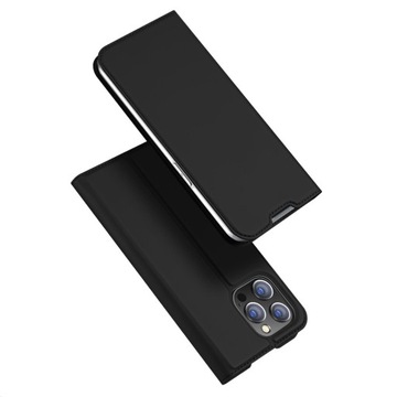 DUX DUCIS POKROWIEC KABURA CASE ETUI Z KLAPKĄ DO IPHONE 14 PRO MAX | CZARNY