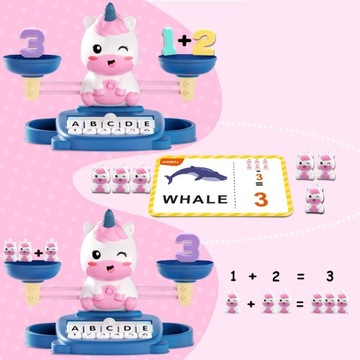 УЧИМСЯ СЧИТАТЬ УЧЕБНАЯ ИГРА ВЕСЫ ЕДИНОРОГИ ВЕСЫ МАТЕМАТИКА