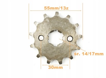 ПЕРЕДНЯЯ ВЫХОДНАЯ ЗВЕЗДОЧКА ATV 428-13 Z + SECURE (Ś