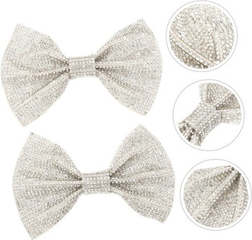 4 пары туфель с цветами и стразами, зажимы для обуви, свадебные украшения