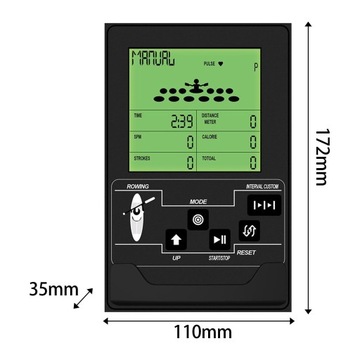 Портативный счетчик гребных тренажеров, электронный цифровой