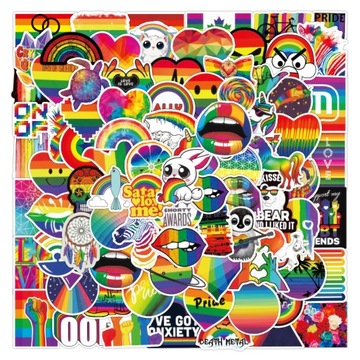 150 Pcs Stickers LGBT rainbow Graffiti on laptop For Teens, Girls, Boys