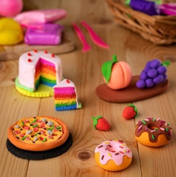 ВОЛШЕБНАЯ ПЕНОПЛАСТИЧНАЯ ГЛИНА 24 шт ПОЛИМЕРНАЯ ПЕНОГЛИНА