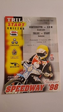 START GNIEZNO - GKM GRUDZIĄDZ 13-04-1998 - PROGRAM ŻUŻLOWY CZYSTY