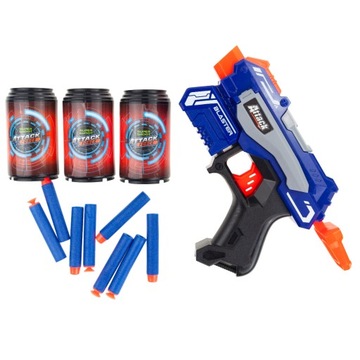 NERF ELITE N-STRIKE DARGE ПИСТОЛЕТ С КАРТРИДЖАМИ ПУЛЬТ ДЛЯ СТРЕЛ