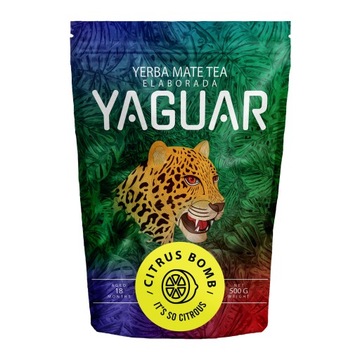 Yerba Mate Yaguar Цитрусовая бомба 0,5кг лимон 500г