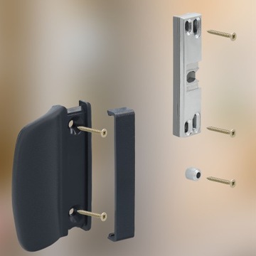 РУЧКА ДЛЯ БАЛКОННОЙ ЗАЩЕЛКИ РУЧКА ДЛЯ БАЛКОННОЙ ДВЕРИ ЗАМОК ДЛЯ КУРИЛЬНИКА АНТРАЦИТОВЫЙ