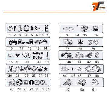 Tablice rejestracyjne z logiem Instagrama do ramek
