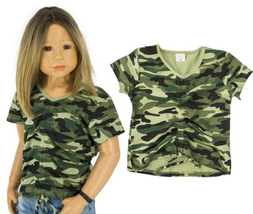 733C Bluzka T-shirt moro wiązanie rozmiar 164