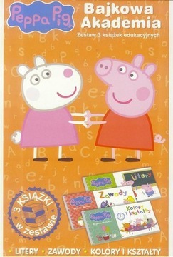 KSIĄŻECZKA ŚWINKA PEPPA BAJKOWA AKADEMA EDUKACYJNE