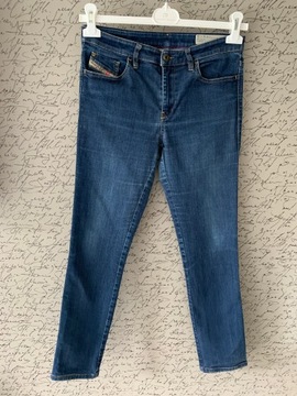 DIESEL SKINZEE ŚLICZNE SPODNIE JEANSOWE RURKI 31/34 !!