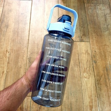 БУТЫЛКА ДЛЯ ВОДЫ БУТЫЛКА С ИЗМЕРЕНИЕМ GYM FITNESS 2л БЕЗ БФА