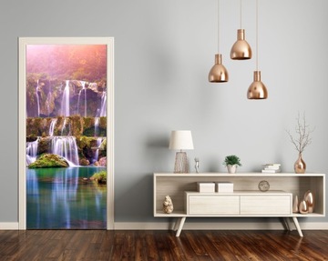 FOTOTAPETA NA DRZWI OKLEINA DEKORACYJNA WODOSPADY