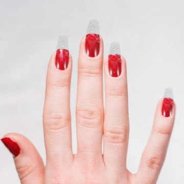 ИСКУССТВЕННЫЕ НОГТИ ИСКУССТВЕННЫЕ НАСАДКИ ПОЛНОЕ ПОКРЫТИЕ СТЕКЛЯННАЯ БРОНЯ