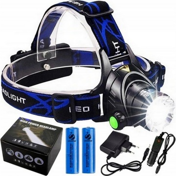 LATARKA CZOŁOWA NA GŁOWĘ CZOŁÓWKA LAMPKA LED ZOOM