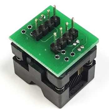 Адаптер SSOP8 (R=0,65 мм/Ш=200 мил)-PDIP8 ZIF