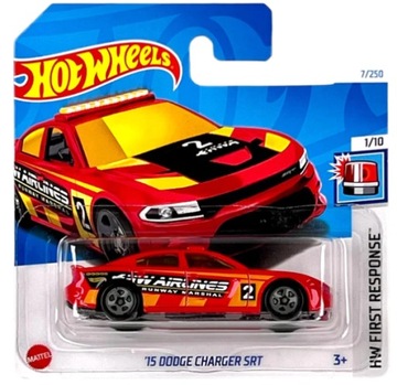 Hot Wheels '15 Dodge Charger SRT First Response 1/10 1:64 czerwony
