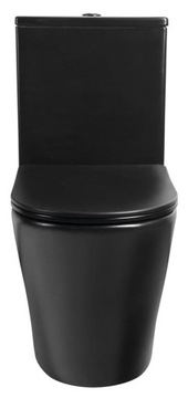 Компактный унитаз 38x80x61 см БЕЗОБЕДНИК, вертикальный/горизонтальный слив + сиденье SLIM, PACO