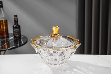 CUKIERNICA / BOMBONIERKA KRYSZTAŁ GOLD Y606