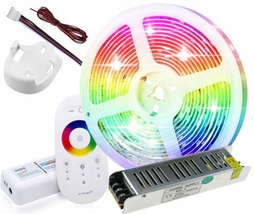 ZESTAW LED 5m RGBW Taśma PRO 4w1 4in1 24V CIEPŁY
