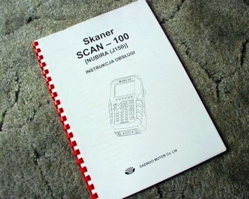 DAEWOO - Skaner SCAN-100 Nubira - Instrukcja Obsługi