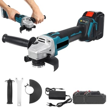 Szlifierka Kątowa Brushless 125mm 21V z 2*Akumulatorami i Wysoką Mocą