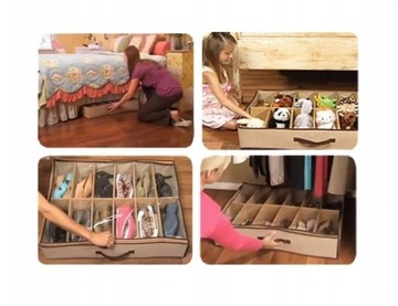 ОРГАНАЙЗЕР ДЛЯ ОБУВИ, 12 ПАР, КОРОБКА С КРЫШКОЙ НА МОЛНИИ